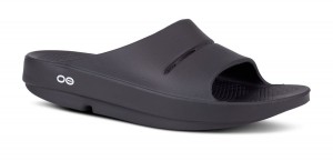 Oofos OOahh Slide Sandal Sandalen Damen Schwarz | 924718HTX