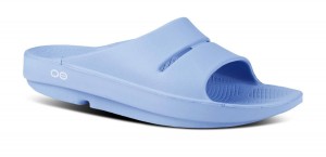 Oofos OOahh Slide Sandal Sandalen Damen Blau | 897045YPV