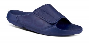 Oofos OOahh Sport Flex Sandal Sandalen Damen Navy | 950746FYS