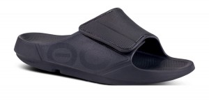 Oofos OOahh Sport Flex Sandal Sandalen Herren Schwarz | 985014HKW