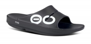 Oofos OOahh Sport Slide Sandal Sandalen Herren Weiß Schwarz | 943502JYZ