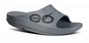 Oofos OOahh Sport Slide Sandal Sandalen Damen Slate | 610249KJN