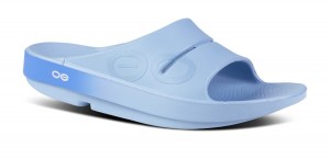 Oofos OOahh Sport Slide Sandal Sandalen Damen Blau | 967085POF