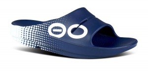 Oofos OOahh Sport Slide Sandal Sandalen Herren Navy | 518960TBA