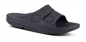 Oofos OOahh Sport Slide Sandal Sandalen Herren Schwarz | 516923MTA
