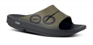 Oofos OOahh Sport Slide Sandal Sandalen Damen Grün | 368251VWZ