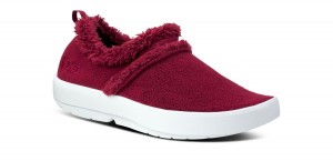 Oofos OOcoozie Low Shoe Hausschuhe Damen Dunkelrot | 951346THX