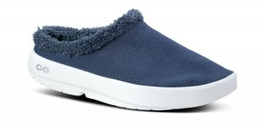 Oofos OOcoozie Mule Hausschuhe Herren Blau | 514378VOA