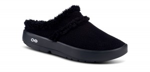 Oofos OOcoozie Mule Shoe Hausschuhe Damen Schwarz | 804953ZTD