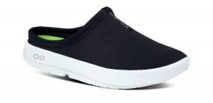 Oofos OOcoozie Sport Mule Hausschuhe Herren Weiß Schwarz | 185679QCO