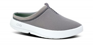 Oofos OOcoozie Sport Mule Hausschuhe Herren Weiß | 786920YLS