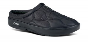 Oofos OOcoozie Thermo Mule Hausschuhe Damen Schwarz | 608521PJE