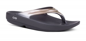 Oofos OOlala Luxe Sandal Sandalen Damen Latte | 182590BEQ