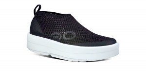 Oofos OOmega Chukka Shoe Schuhe Damen Weiß Schwarz | 769205JYZ