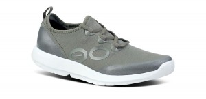 Oofos OOmg Sport LS Low Shoe Schuhe Damen Weiß Olivgrün | 149537SPC