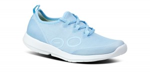 Oofos OOmg Sport LS Low Shoe Schuhe Damen Weiß Rot Blau | 764193QLD