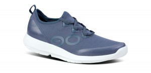 Oofos OOmg Sport LS Low Shoe Schuhe Damen Weiß Blau | 510382OKD