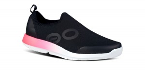 Oofos OOmg Sport Low Shoe Schuhe Damen Rosa Schwarz | 765031OTB