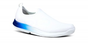 Oofos OOmg Sport Low Shoe Schuhe Herren Königsblau Weiß | 042519GHP