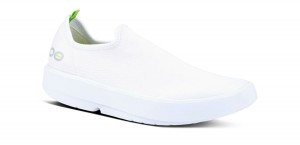 Oofos OOmg eeZee Low Shoe Schuhe Damen Weiß | 146508DLJ