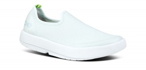 Oofos OOmg eeZee Low Shoe Schuhe Damen Weiß | 680152WHG
