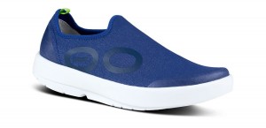 Oofos OOmg eeZee Low Shoe Schuhe Herren Weiß Navy | 985763XRV